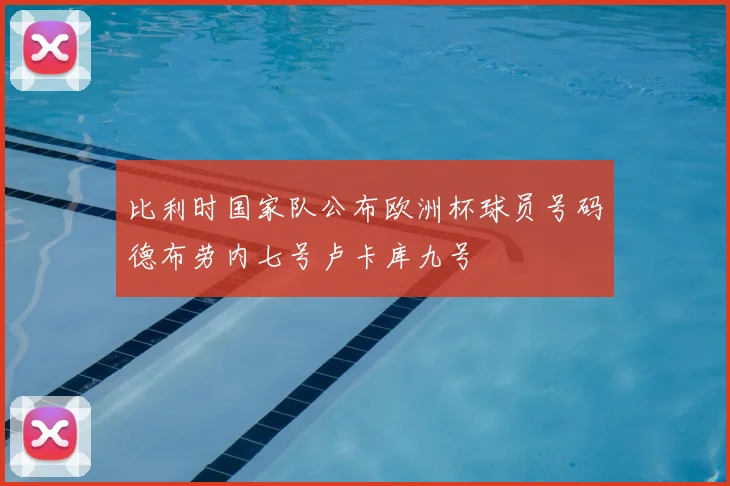 比利时国家队公布欧洲杯球员号码德布劳内七号卢卡库九号