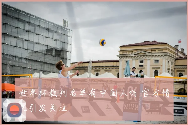 世界杯裁判名单有中国人吗 官方情况引发关注