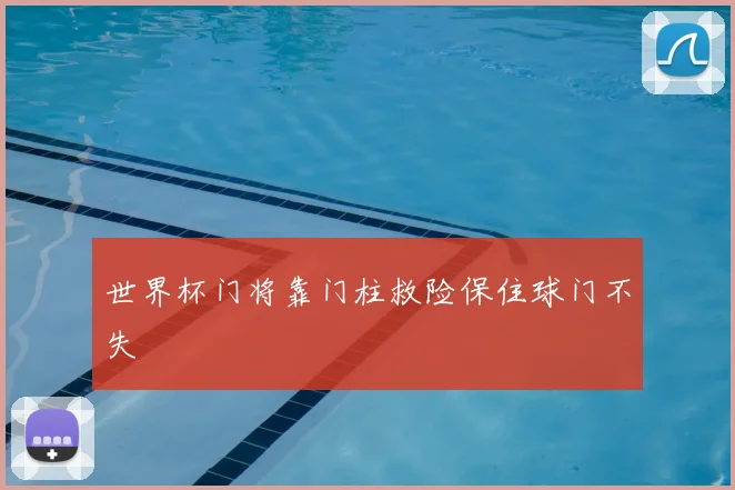 世界杯门将靠门柱救险保住球门不失